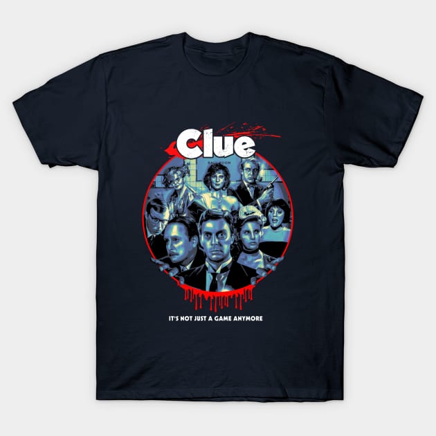 Clue 80s Murder T-Shirt by OrcaDeep